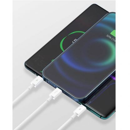 Универсален USB кабел с Lightning, microUSB и USB-C конектори (150 см) - Baseus Superior 3-in-1 USB Cable (CAMLTYS-02) (бял) 14