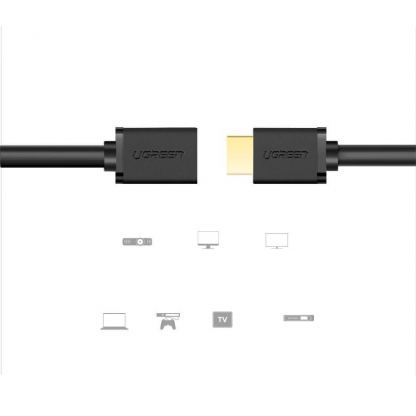 Удължителен HDMI кабел (200 см) - Ugreen 4K HDMI Female to HDMI Male Extension Cable (черен) 5