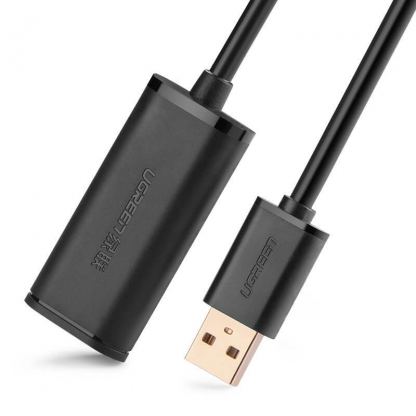 Активен удължителен USB кабел (500 см) - Ugreen Active Repeater USB-A 2.0 Male to USB-A 2.0 Female Extention USB Cable (черен) 10