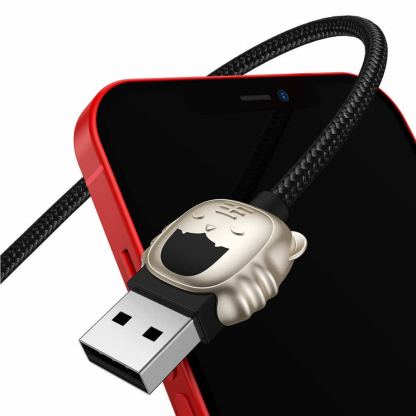 Универсален USB кабел с Lightning, microUSB и USB-C конектори (120 см) - Baseus Year of the Tiger 3-in-1 USB Cable (CASX010001) (черен) 2
