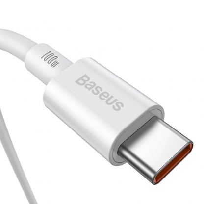 Здрав кабел за бързо зареждане за устройства с USB-C порт (200 см) - Baseus Superior USB-C to USB-C Cable PD 2.0 100W (CATYS-C02) (бял) 3