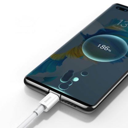 USB-C кабел с бързо зареждане за устройства с USB-C порт (200 см) - Baseus Superior USB-A to USB-C Cable 66W (CATYS-A02) (бял)  11