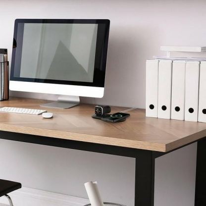 Силиконова поставка за зареждане на iPhone и Apple Watch чрез поставяне на Apple MagSafe Charger и Apple Watch кабел - Spigen MagFit Duo for MagSafe & Apple Watch Charger (черен) 8