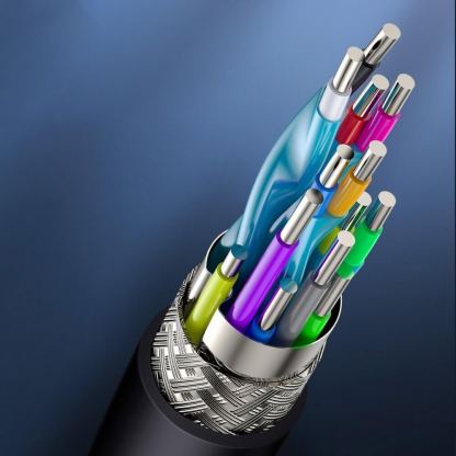 4K HDMI към 4K HDMI кабел (8 м) - Baseus High Definition Series HDMI To HDMI Cable (CAKGQ-E01) (черен) 10