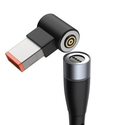 USB-C кабел с магнитен адаптер за Lenovo лаптопи (11x7.0мм) (200 см) - Baseus Magnetic Zinc Cable (CATXC-U01) (черен) 5