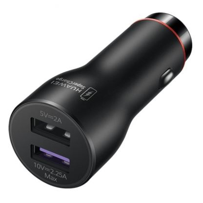 Зарядно за кола с 2xUSB изхода и USB-C кабел - Huawei Car Charge CP36 (22.5W) (черен) 3