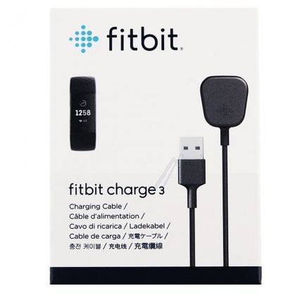 Оригинален захранващ USB кабел за Fitbit Charge 3 - Fitbit Charge 3 Charging Cable 42cm (сив) 3