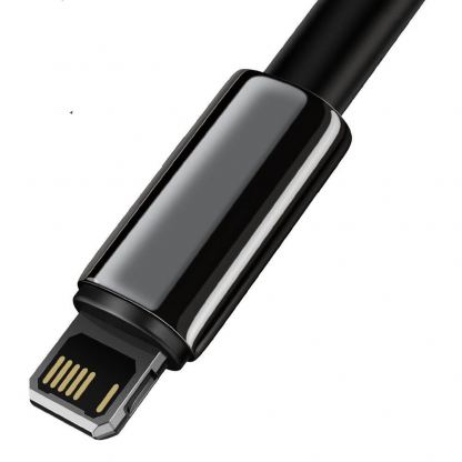 USB към Lightning кабел за Apple устройства с Lightning порт (200 см) - Baseus Tungsten Gold Lightning to USB Cable (CALWJ-A01) (черен) 2