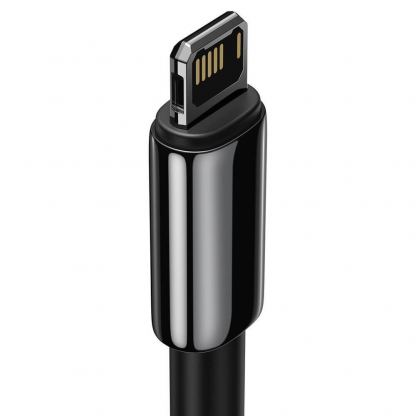 USB към Lightning кабел за Apple устройства с Lightning порт (200 см) - Baseus Tungsten Gold Lightning to USB Cable (CALWJ-A01) (черен) 3