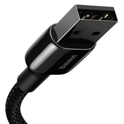 USB към Lightning кабел за Apple устройства с Lightning порт (200 см) - Baseus Tungsten Gold Lightning to USB Cable (CALWJ-A01) (черен) 5