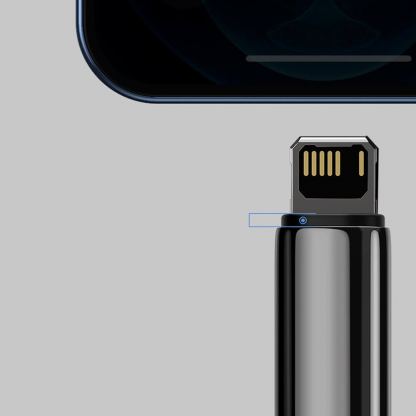 USB към Lightning кабел за Apple устройства с Lightning порт (200 см) - Baseus Tungsten Gold Lightning to USB Cable (CALWJ-A01) (черен) 11