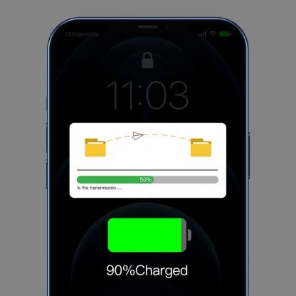 USB към Lightning кабел за Apple устройства с Lightning порт (200 см) - Baseus Tungsten Gold Lightning to USB Cable (CALWJ-A01) (черен) 13