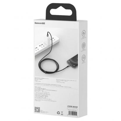USB към Lightning кабел за Apple устройства с Lightning порт (200 см) - Baseus Tungsten Gold Lightning to USB Cable (CALWJ-A01) (черен) 17