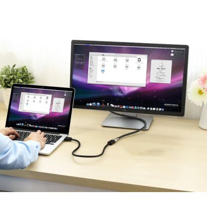 Удължителен HDMI кабел (50 см) - Ugreen 4K HDMI Female to HDMI Male Extension Cable (черен) 6