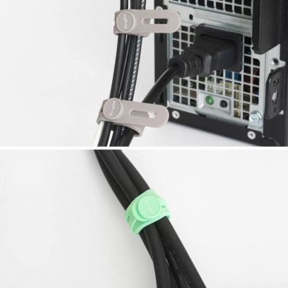 10 броя силиконови органайзери за кабели - Ringke Set 10 x Silicone Strap Cable Organizer (в различни цветове) 5