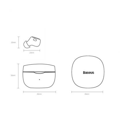 Безжични блутут слушалки със зареждащ кейс - Baseus Encok WM01 TWS In-Ear Bluetooth Earphones (NGWM01-05) (лилав) 11