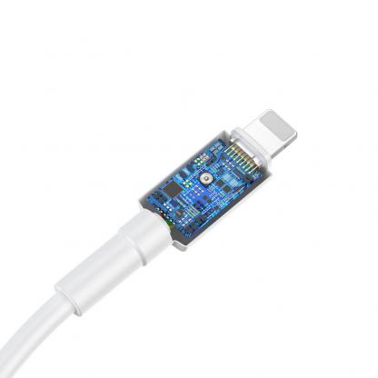 USB-C към Lightning кабел за Apple устройства с Lightning порт (100 см) - Baseus Durable Series USB-C to Lightning Cable PD 18W (CATLSW-02)(бял) 2