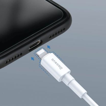 USB-C към Lightning кабел за Apple устройства с Lightning порт (100 см) - Baseus Durable Series USB-C to Lightning Cable PD 18W (CATLSW-02)(бял) 5