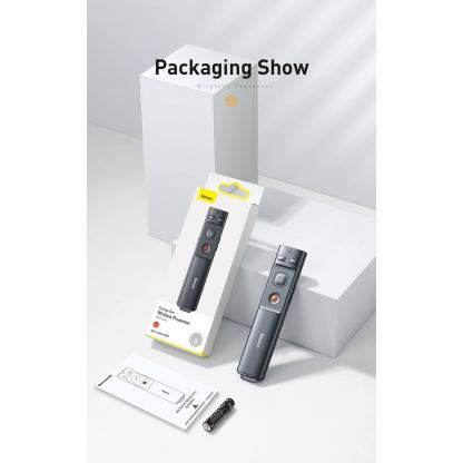 Безжично блутуут устройство за управление на вашите презентации - Baseus Orange Dot Wireless Presenter (ACFYB-C0G) (тъмносив) 6