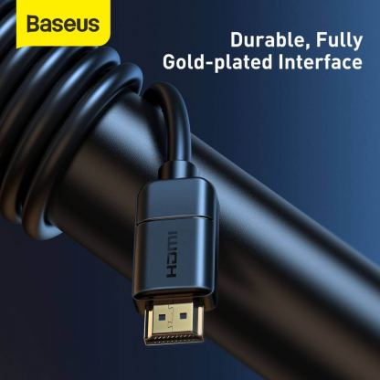 4K HDMI към 4K HDMI кабел (5 м) - Baseus High Definition Series HDMI To HDMI Adapter Cable (CAKGQ-D01) (черен) 14