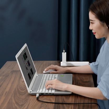 USB-C кабел с допълнителен адаптер за Lenovo лаптопи и бързо зареждане на устройства с USB-C порт (200 см) - Baseus Flash Series 2-in-1 USB-C & Lenovo Square Plug Cable (CA1T2-B01) (черен) 6