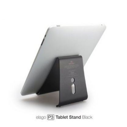 Elago P3 Stand - алуминиева поставка за iPad 4, iPad 3, iPad 2, iPad mini и таблети (черна) 3