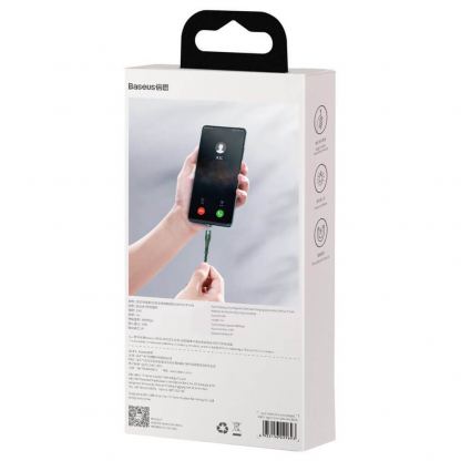 Кабел с магнитен конектор за Apple продукти с Lightning порт (100 см) - Baseus Zinc Magnetic USB Lightning Cable (CALXC-K06) (зелен) 7