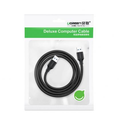 USB кабел (мъжко-мъжко) (50 см) - Ugreen USB-A 2.0 Male to USB-A 2.0 Male USB Cable (черен) 4