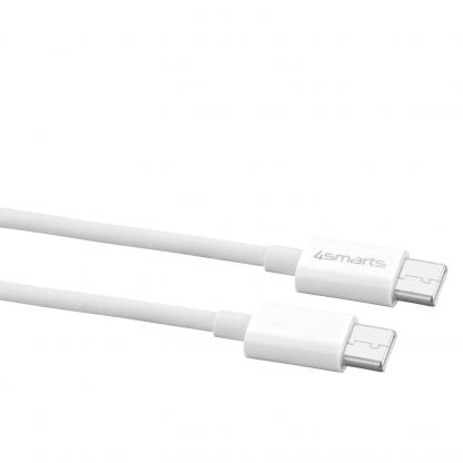Захранване за ел. мрежа с USB-A и USB-C изходи, USB-C към USB-C кабел и адаптори за USA и UK стандарт (18W) - 4smarts Travel Charger Set VoltPlug QC/PD 18W With USB-C Data Cable (бял) 4