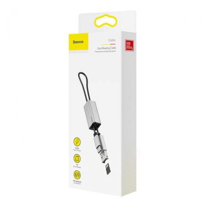 Кабел USB-A към USB-C с четец за microSD карти памет за мобилни устройства - Baseus Card Reading Cable USB-C & USB-A Memory Card Reader (сребрист) 7