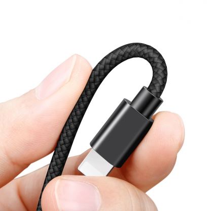 Lightning USB кабел с допълнителен Lightning порт за устройства с Lightning порт (100 см) - Baseus Music Series Lightning Audio Data Cable (черен) 3