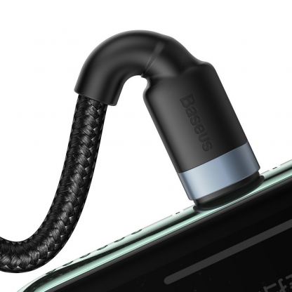 USB и USB-C към Lightning кабел за Apple устройства с Lightning порт (120 см) - Baseus Cafule USB + USB-C to Lightning Cable PD 18W (CATKLF-ELG1) (черен-сив) 5