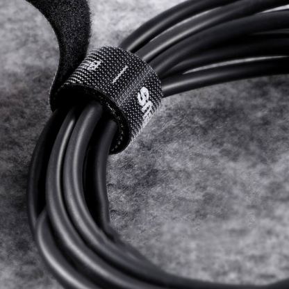 Велкро лента за организиране на кабели (100 см) - Baseus Rainbow Circle Velcro Strap (черен) 11