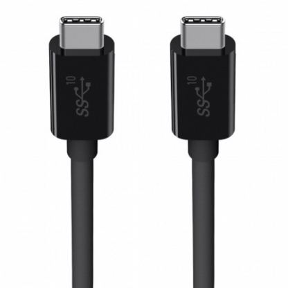 USB-C към USB-C кабел за устройства с USB-C порт (100 см) - Belkin USB-C 3.1 to USB-C 100W Cable (черен) 3