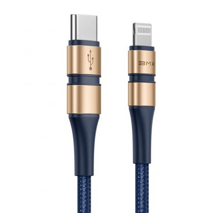 MFI сертифициран USB-C към Lightning кабел за Apple устройства с Lightning порт (120 см) - Baseus BMX Double-Deck USB-C to Lightning Cable PD 18W (син) 5