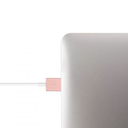 USB кабел за iPhone с Lightning (100 см) - Moshi Lightning to USB Cable (розово злато) 3