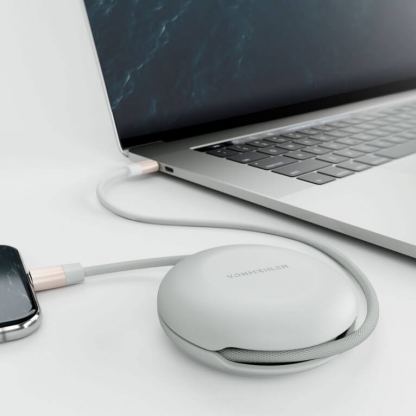 USB-C към USB-C 2.0 плетен кабел за устройства с USB-C порт (100 см) - Vonmahlen Premium Cable USB-C to USB-C (розово злато) 5