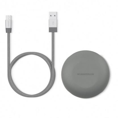 Vonmahlen Premium Cable USB-A to microUSB - USB-A към microUSB 2.0 плетен кабел за устройства с USB-C порт (100 см) (сребрист) 2