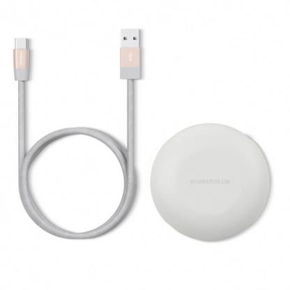 USB-A към USB-C 2.0 плетен кабел за устройства с USB-C порт (100 см) - Vonmahlen Premium Cable USB-A to USB-C (розово злато) 2