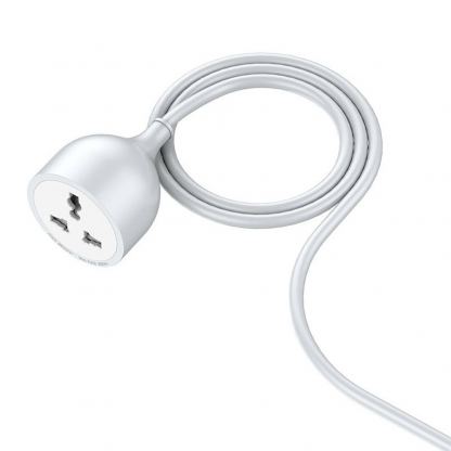 Удължителен AC кабел кабел от EU към UK стандарт (5 метра) - LDNIO Extension Cord With AC socket EU/UK (бял) 3