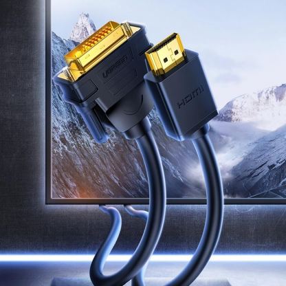 Ugreen HDMI Male To DVI Male Cable 1080p - HDMI към DVI кабел (200 см) (черен) 2
