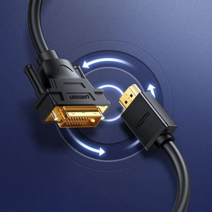 Ugreen HDMI Male To DVI Male Cable 1080p - HDMI към DVI кабел (200 см) (черен) 3