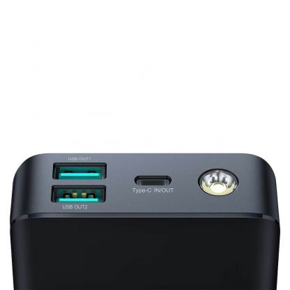 Външна батерия с 2xUSB-A и 1xUSB-C изходи и технология за бързо зареждане - Joyroom Digital Display Power Bank 30W 30000 mAh (черен) 7