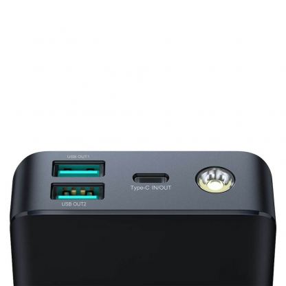Външна батерия с 2xUSB-A и 1xUSB-C изходи и технология за бързо зареждане - Joyroom Digital Display Power Bank 30W 20000 mAh (черен) 6