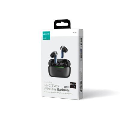 Безжични блутут слушалки със зареждащ кейс - Joyroom TWS Bluetooth Earphones ANC JR-BB1 (черен) 5