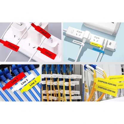 Ролка за етикети на кабели термопринтер Niimbot B серии (100 бр) - Niimbot Thermal Stickers 25x38+40 (жълт) 2