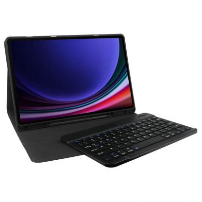 Кожен калъф и безжична блутут клавиатура за Samsung Galaxy Tab S9 FE - Tech-Protect SmartCase Pen and Bluetooth Keyboard (черен) 3