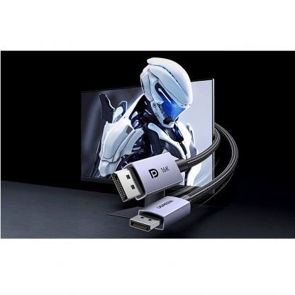 Кабел DisplayPort към DisplayPort с поддръжка на 8K (200 см) - Ugreen DisplayPort 2.1 to DisplayPort 2.1 Cable 16K (черен) 2