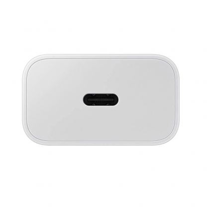 Захранване за ел. мрежа с USB-C изход с технология за бързо зареждане и USB-C кабел (бял) - Samsung USB-C 25W Travel Wall Charger EP-T2510XWEGEU (ритейл опаковка) 4