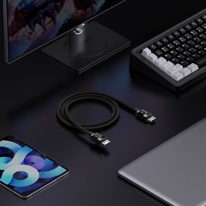 Кабел DisplayPort към DisplayPort с поддръжка на 8K (100 см) - Baseus High Definition DisplayPort to DisplayPort Cable 8K (черен) 9